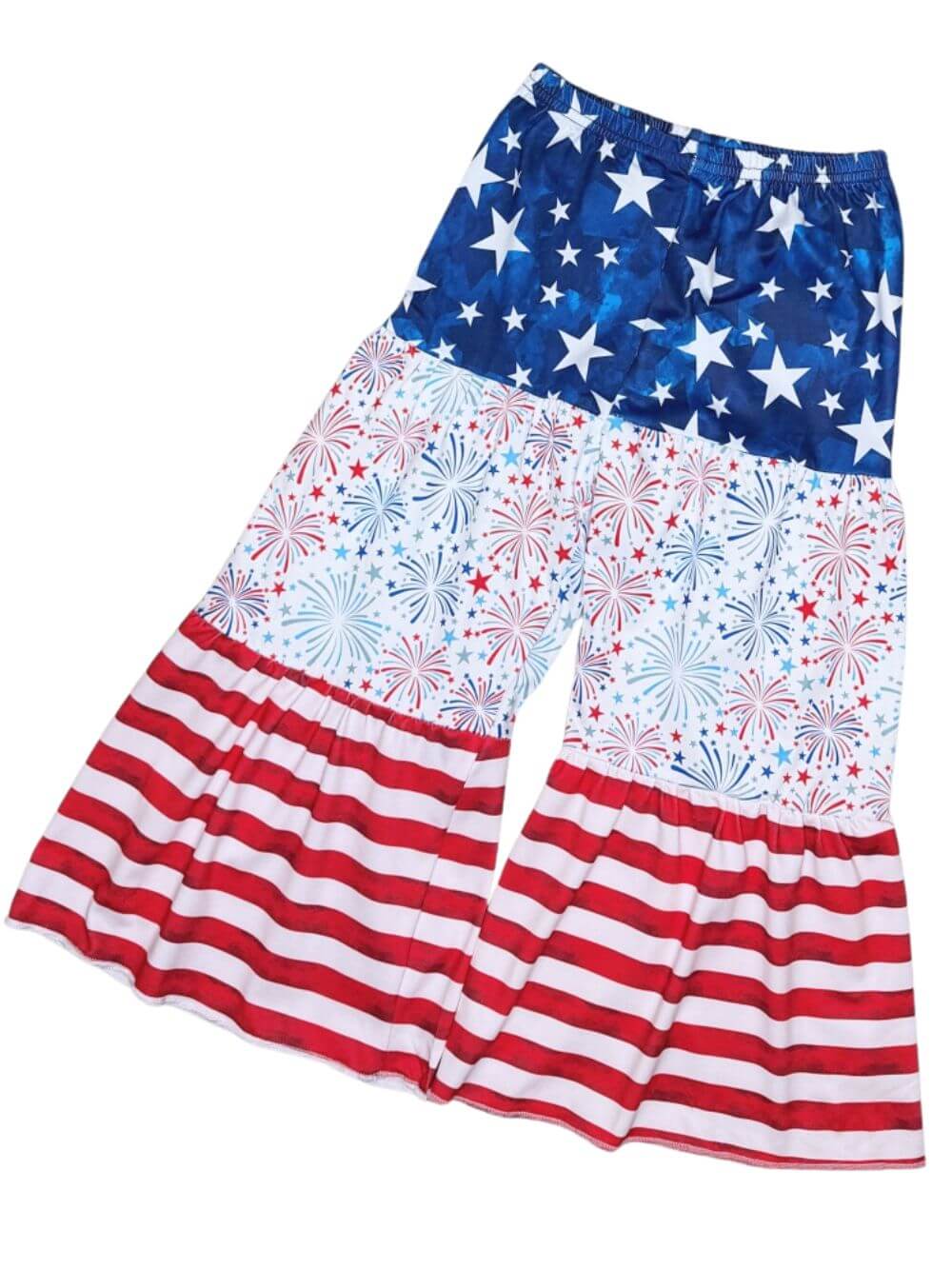 All American Girls Patriotic Bell Bottoms Outfit