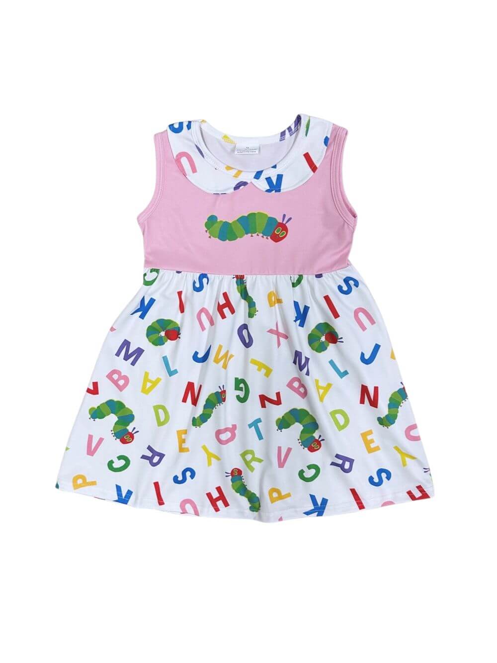 Alphabet & Caterpillars Girls Back to School Dress - Sydney So Sweet