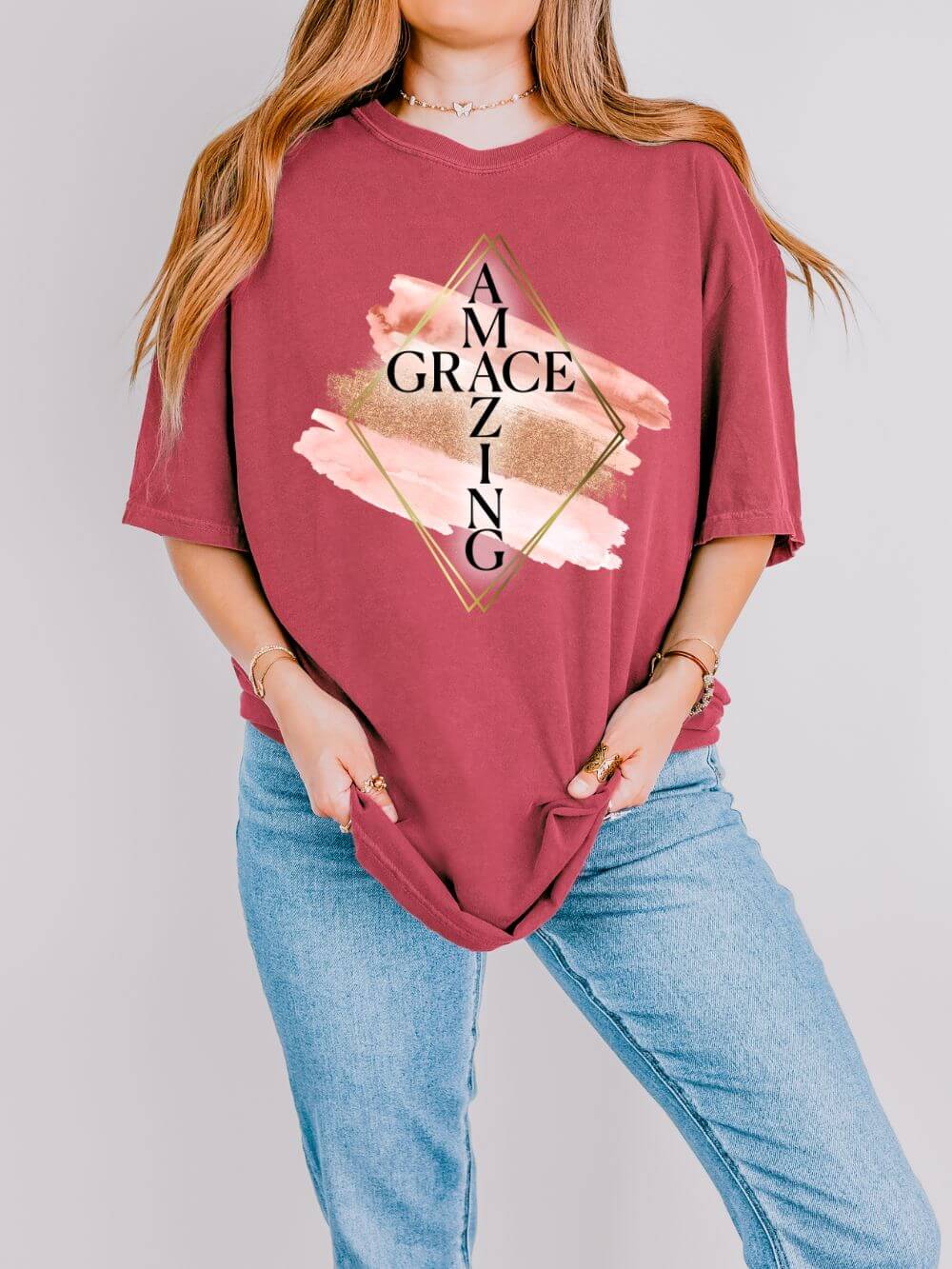 Amazing Grace Christian Graphic T-Shirt Unisex Short Sleeve Tee - Sydney So Sweet