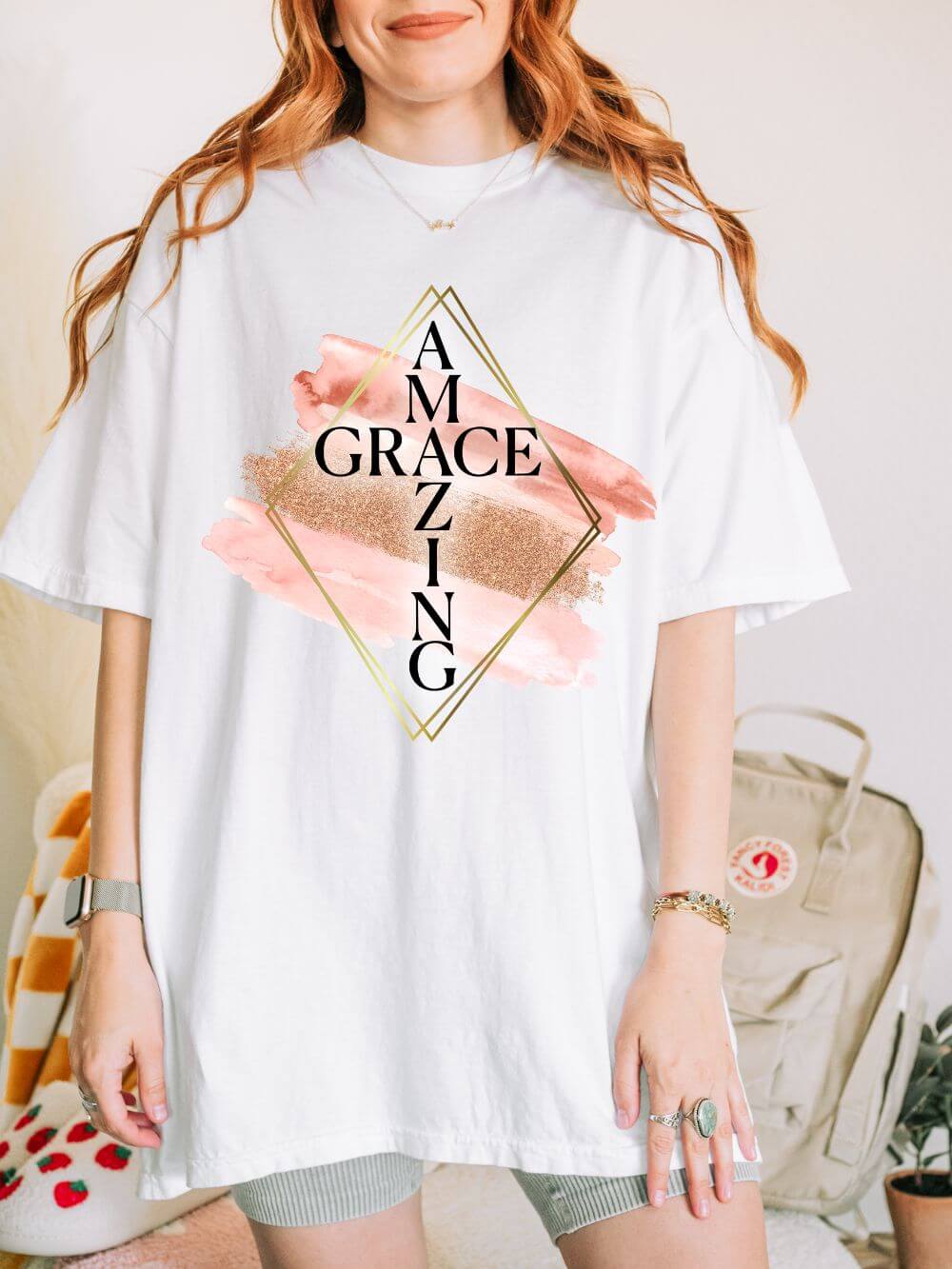 Amazing Grace Christian Graphic T-Shirt Unisex Short Sleeve Tee - Sydney So Sweet