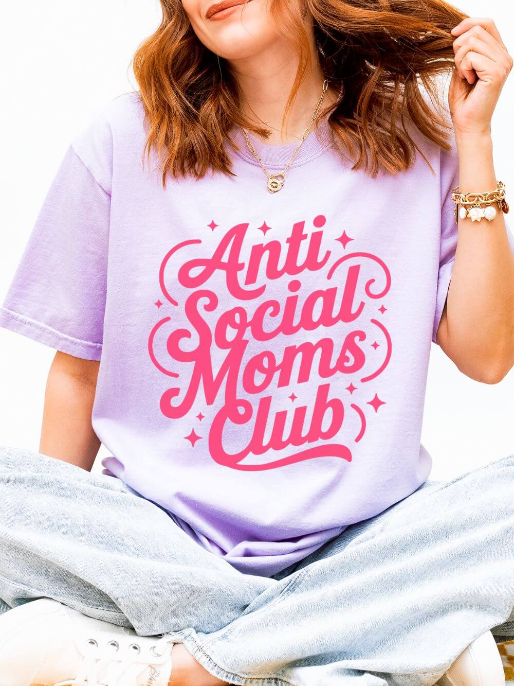 Antisocial Mom's Club Tee Women's Graphic T-Shirt