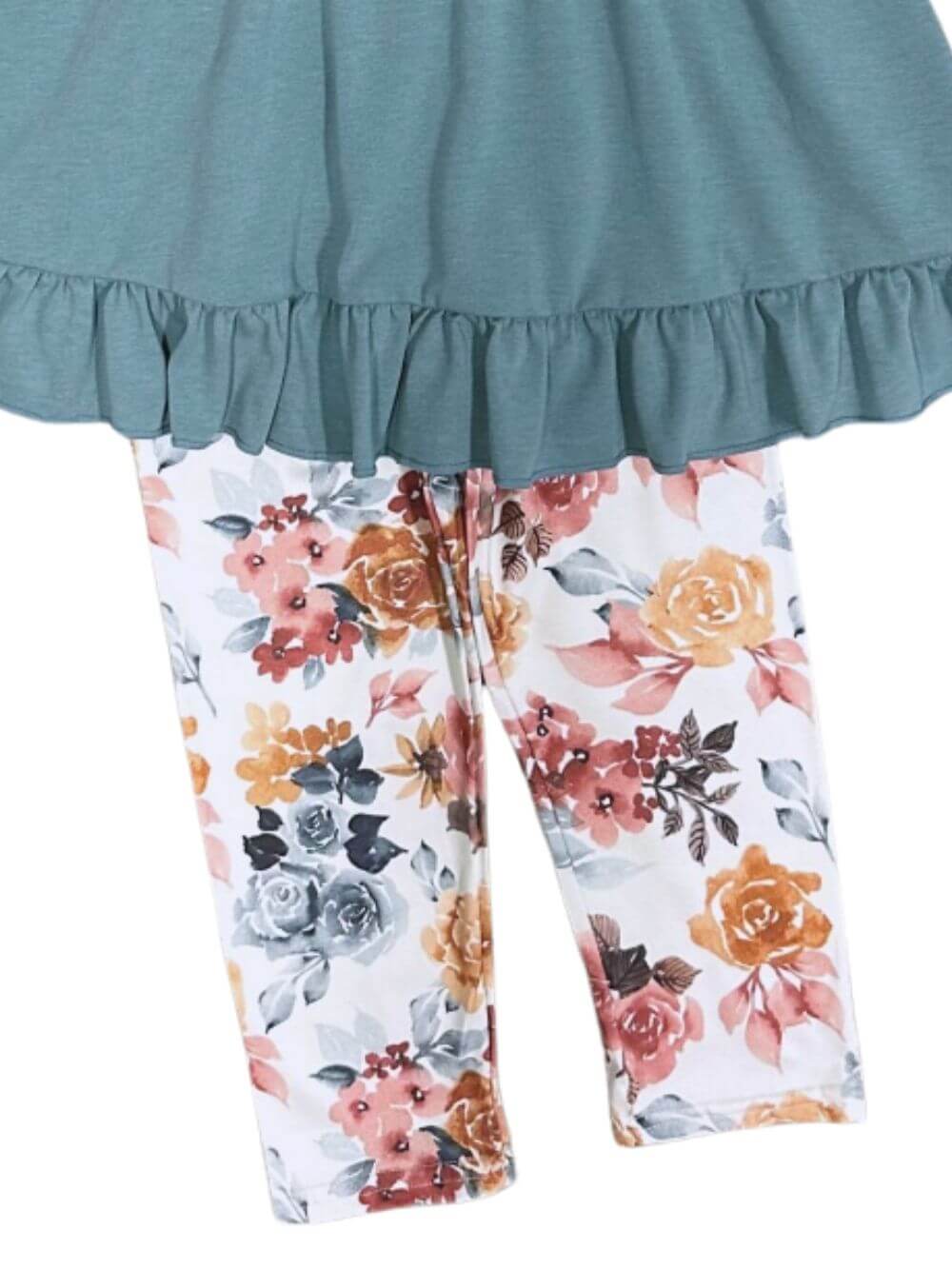 Autumn Garden Girls Floral Pants & Tunic Outfit - Sydney So Sweet