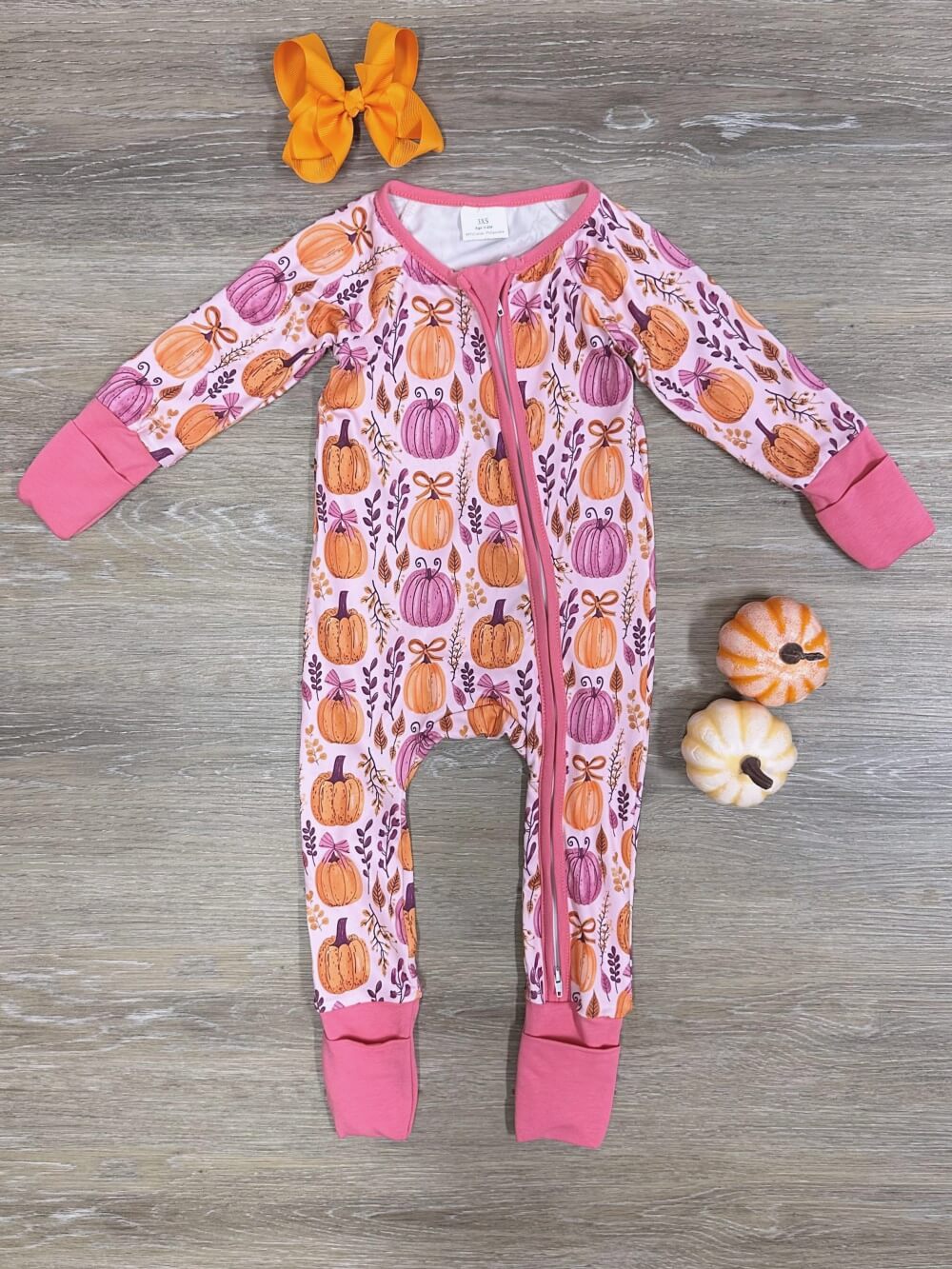 Autumn Glow Girls Zip up Baby Convertible Romper - Sydney So Sweet