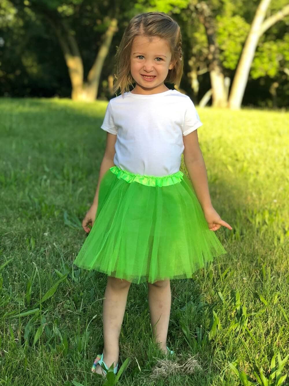Solid Color Costume Tutu Skirt - Toddler, Little Girl, Kid Size for Dress Up - Sydney So Sweet