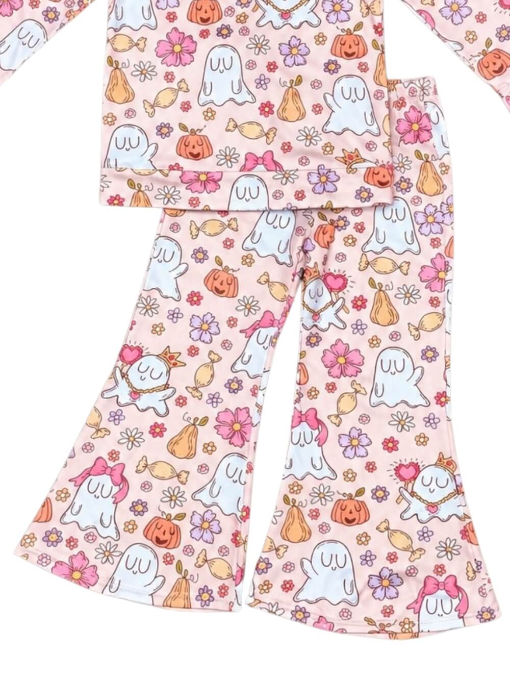 Boo & Blooms Girls Halloween Bell Bottoms Outfit