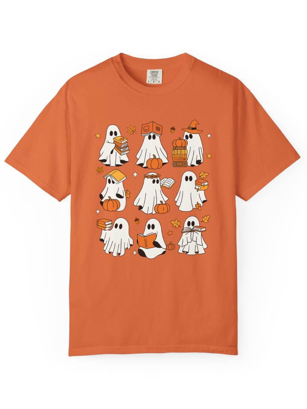 Bookish Boos Halloween Unisex Tee Comfort Colors Short Sleeve Book Lover Graphic T-Shirt - Sydney So Sweet