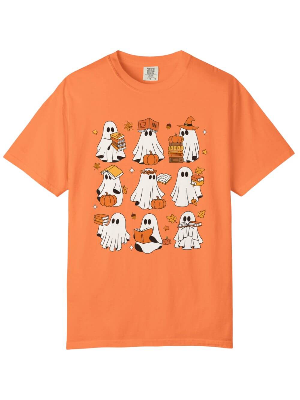 Bookish Boos Halloween Unisex Tee Comfort Colors Short Sleeve Book Lover Graphic T-Shirt - Sydney So Sweet