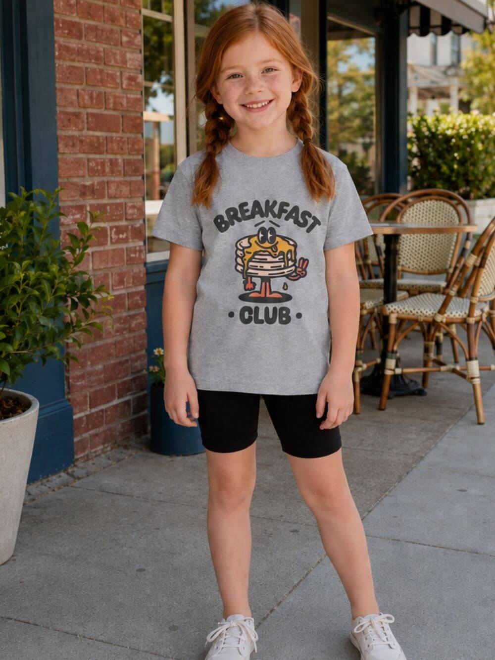 Breakfast Club Kids T‑Shirt Cute Pancake Youth Graphic Tee