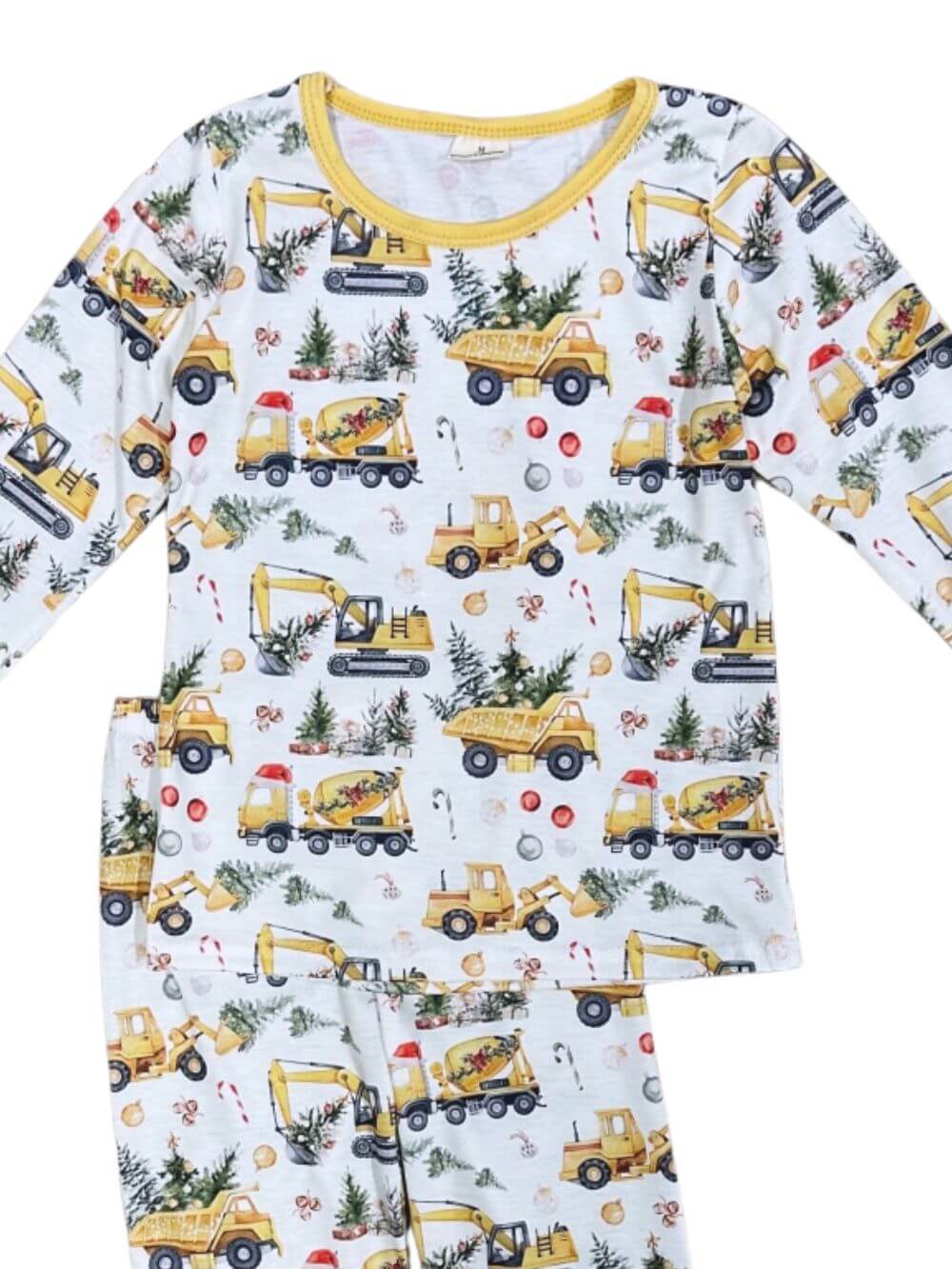 Christmas Tree Construction Holiday Pajamas - Sydney So Sweet