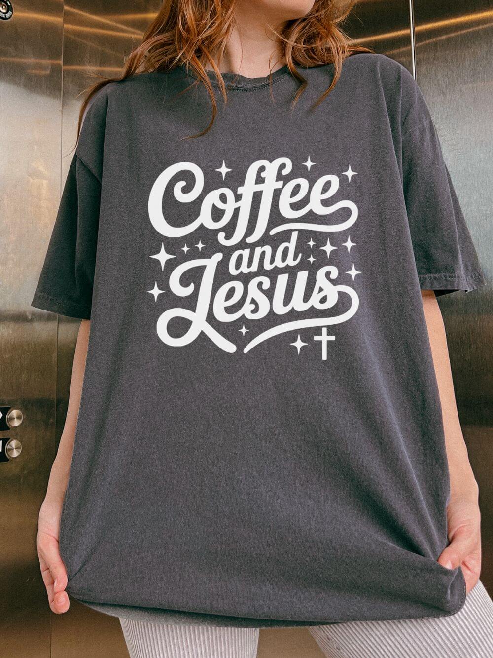Coffee and Jesus Tee Christian Faith Graphic Unisex T-Shirt - Sydney So Sweet