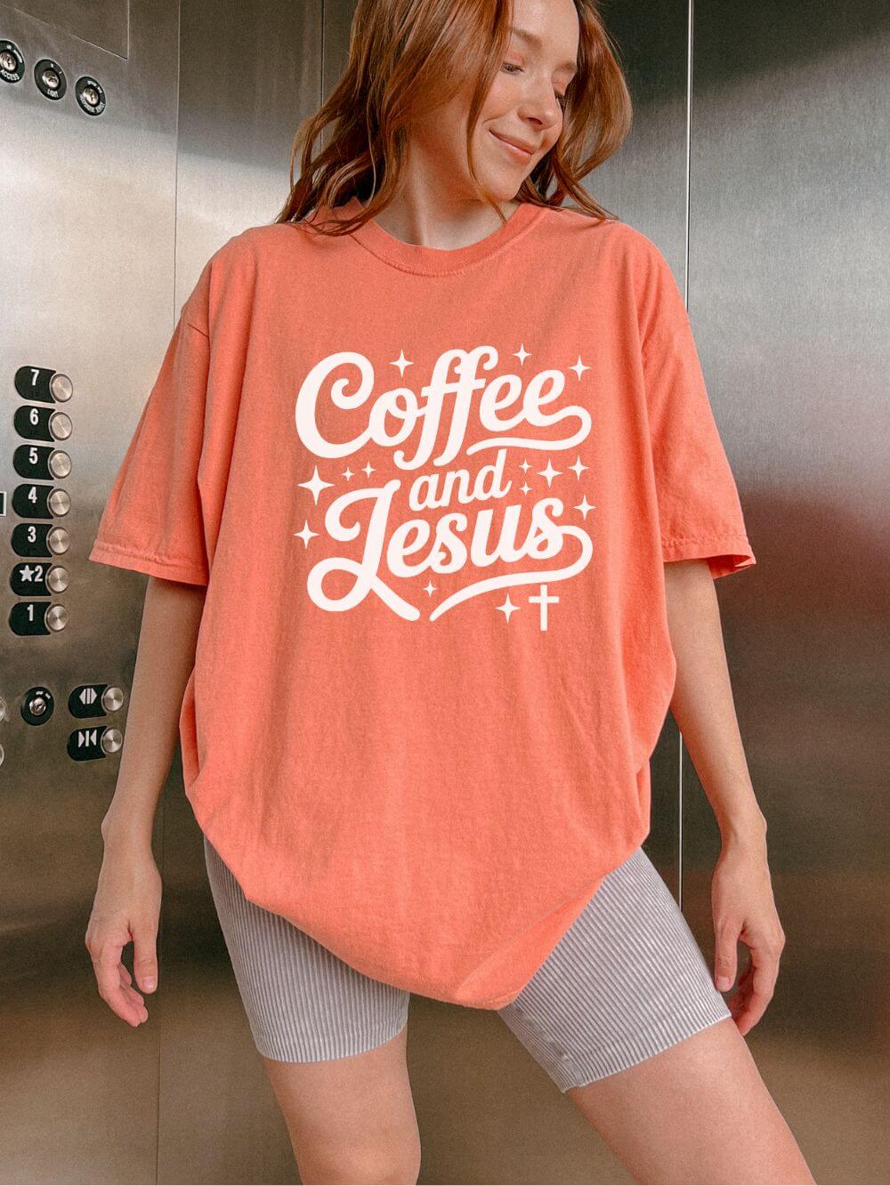 Coffee and Jesus Tee Christian Faith Graphic Unisex T-Shirt - Sydney So Sweet