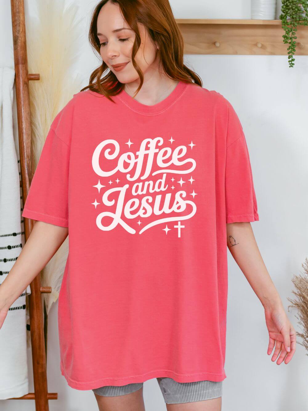 Coffee and Jesus Tee Christian Faith Graphic Unisex T-Shirt - Sydney So Sweet