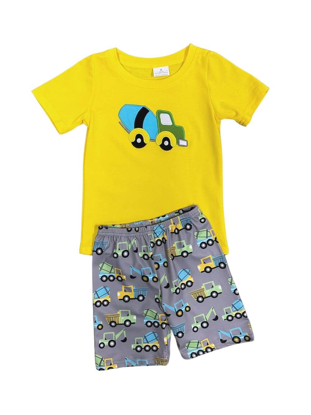 Construction Zone Fun Boys Summer Shorts Outfit - Sydney So Sweet