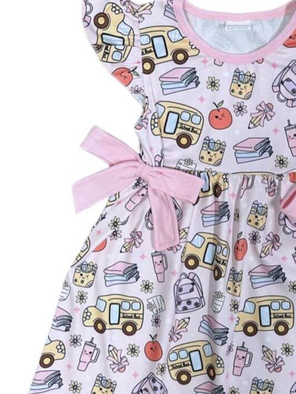 Coquette Classroom Cute Girls Pink Back to School Dress - Sydney So Sweet