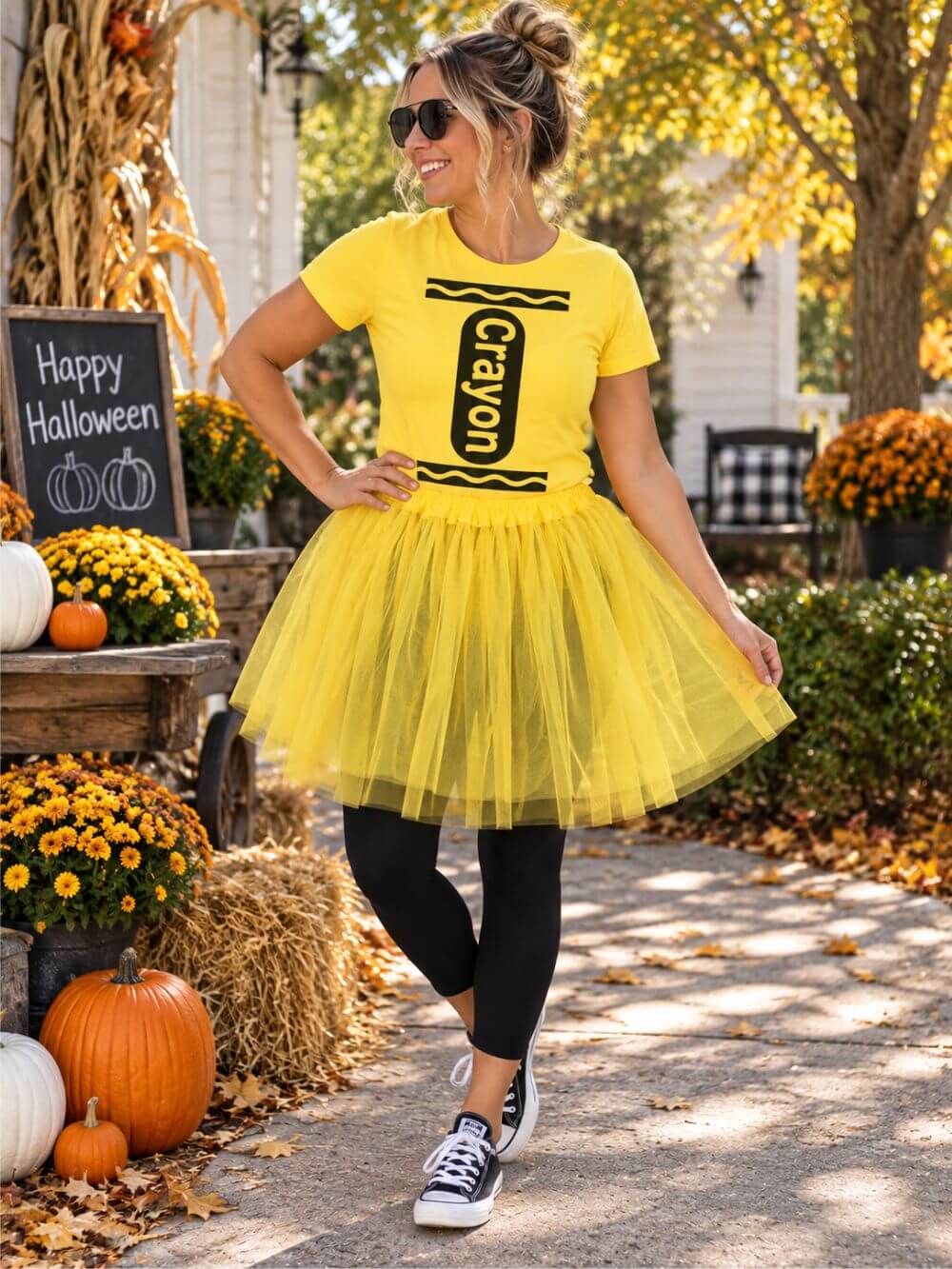 Crayon Costume Tee Retro Crayon Graphic T-Shirt