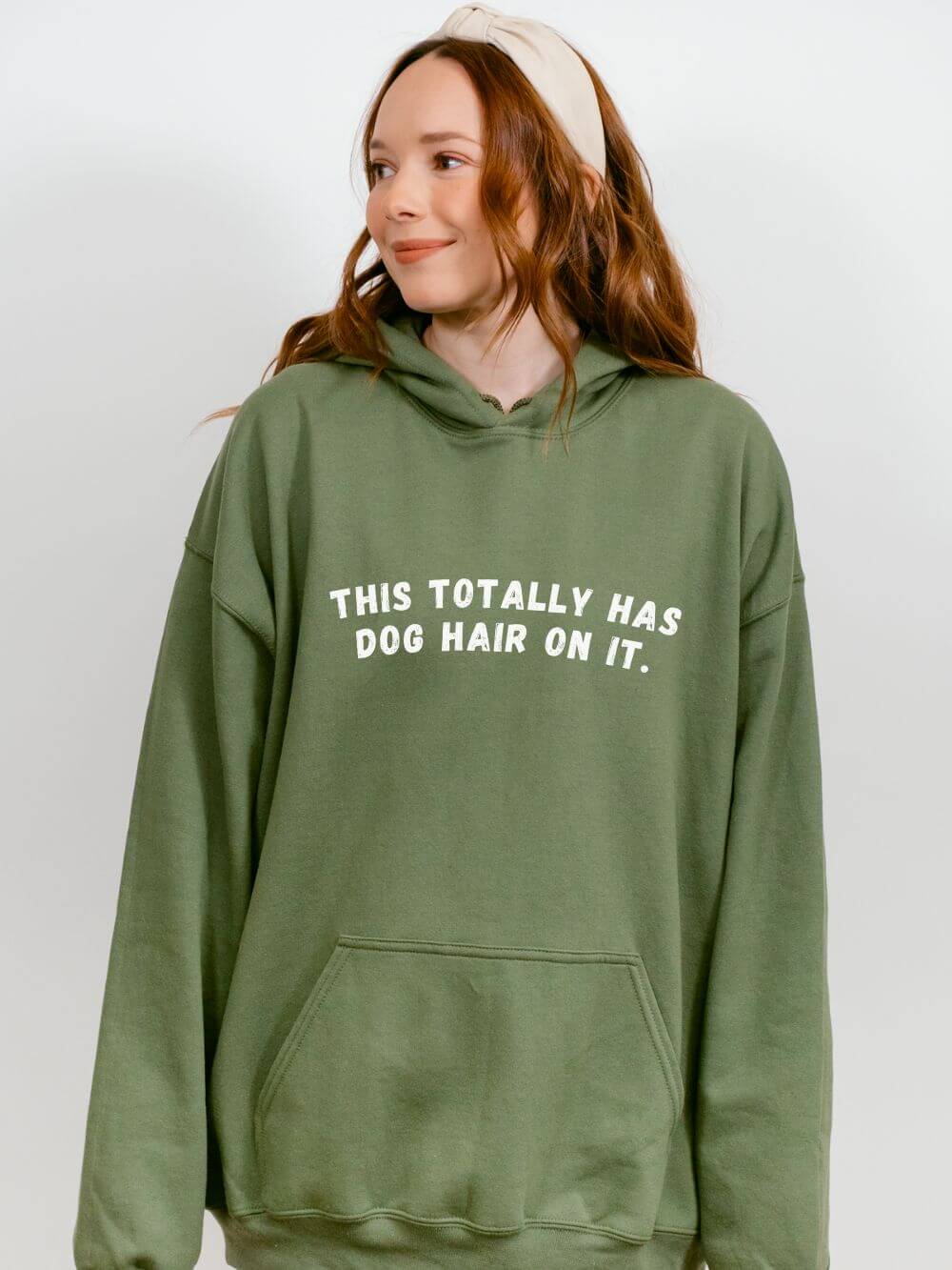 This Totally Has Dog Hair On It Cozy Pet Lover Pullover Hoodie Hooded Sweatshirt - Sydney So Sweet