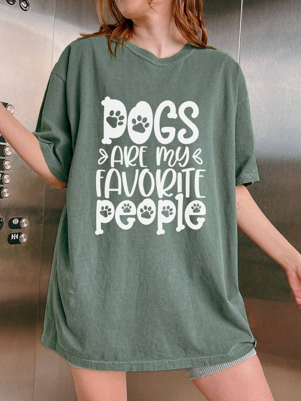 Dogs Are My Favorite People T-Shirt Dog Lover Graphic Tee