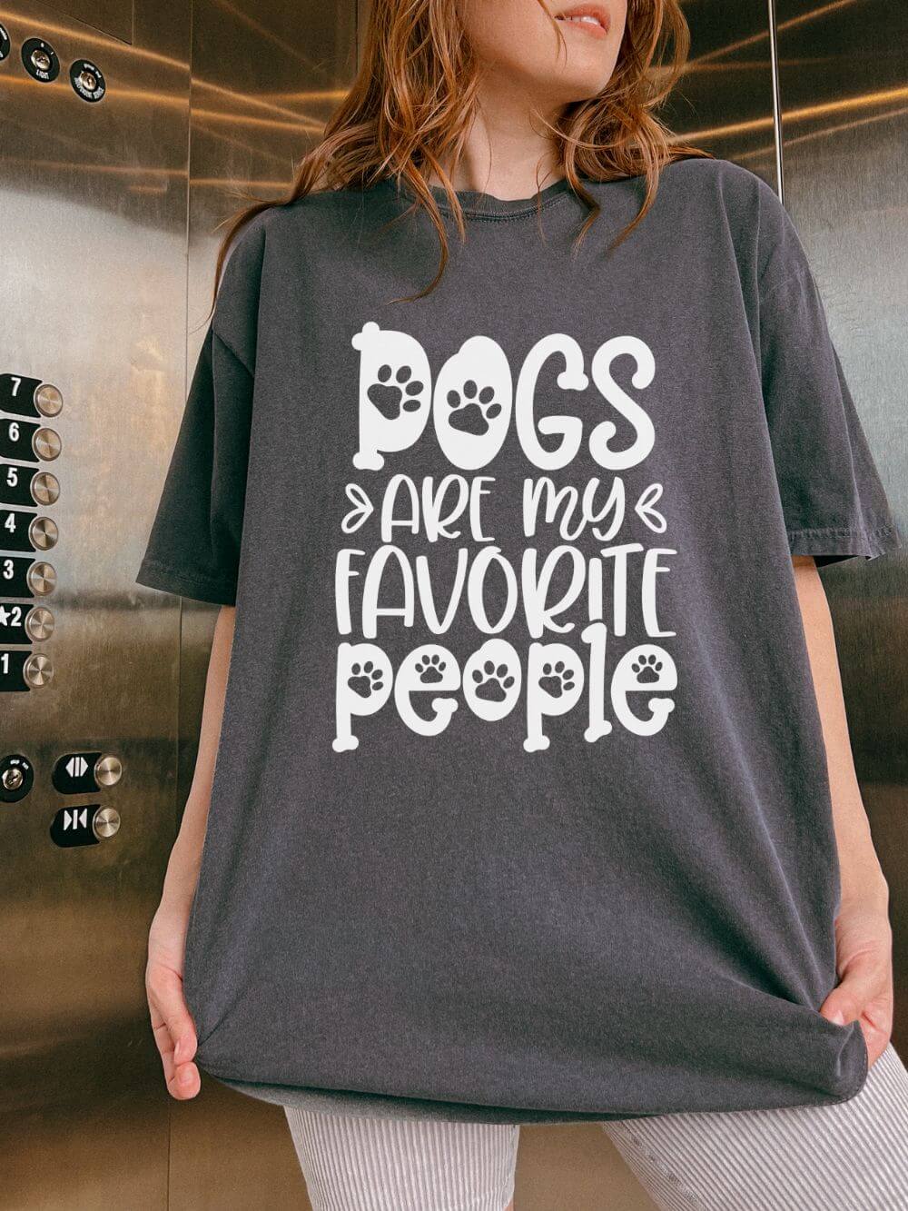 Dogs Are My Favorite People T-Shirt Dog Lover Graphic Tee