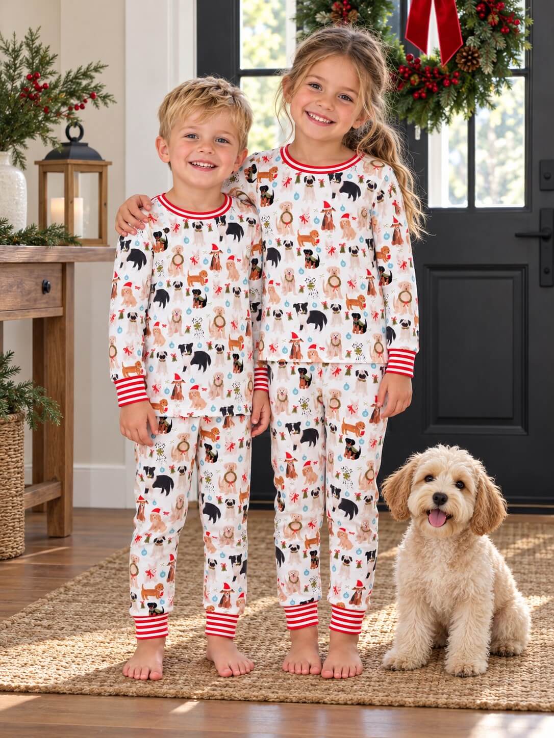 Dogs of Christmas Kids Comfy Lounge Set