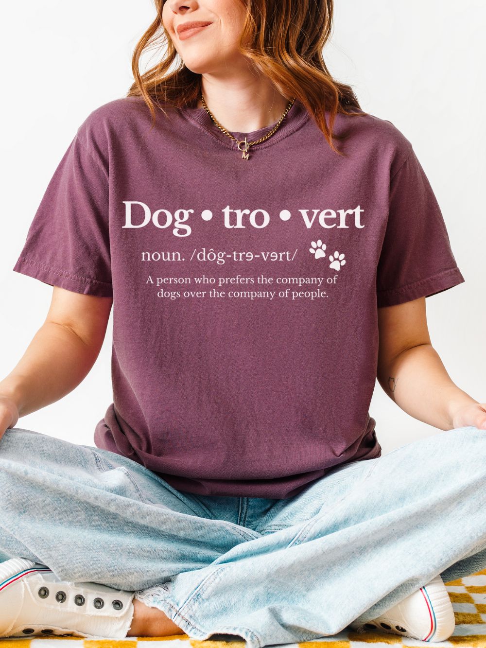 Dogtrovert Dog Lovers Funny Graphic T-Shirt Unisex Short Sleeve Tee - Sydney So Sweet