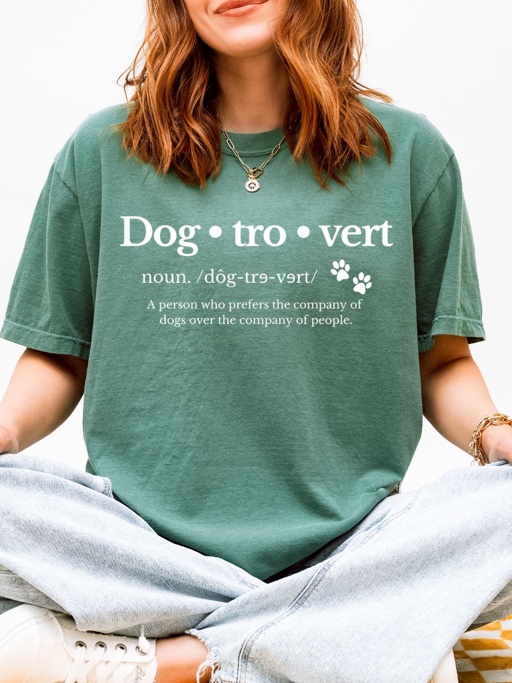 Dogtrovert Dog Lovers Funny Graphic T-Shirt Unisex Short Sleeve Tee - Sydney So Sweet