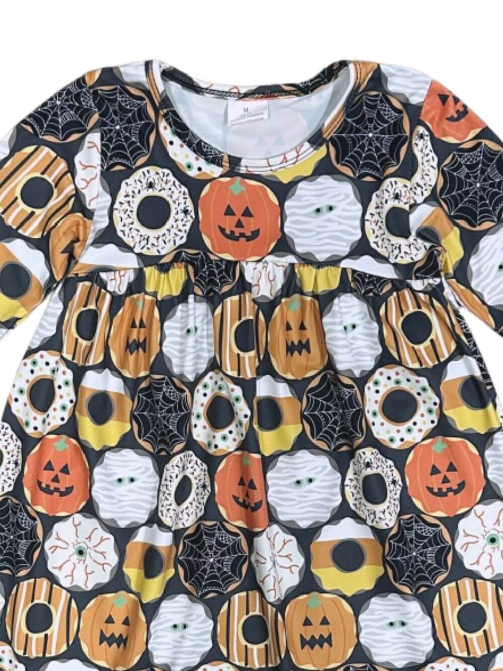 Donut Be Scared Girls Halloween Twirl Dress - Sydney So Sweet