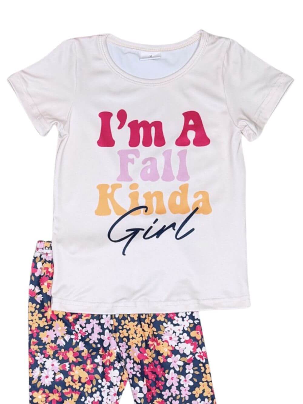 Fall Kinda Girl Floral Girls Bell Bottoms Outfit