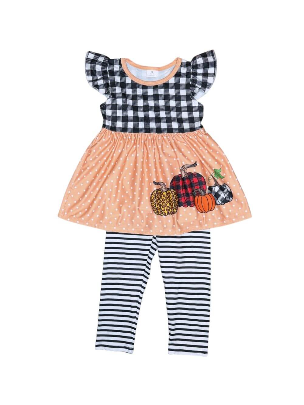 Farmhouse Pumpkin Patch Girls Leggings Outfit