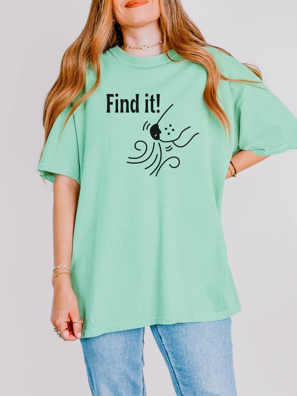 Find It! Dog Scent Sport Nose Work Comfort Colors Unisex Dog Mom T-Shirt - Sydney So Sweet