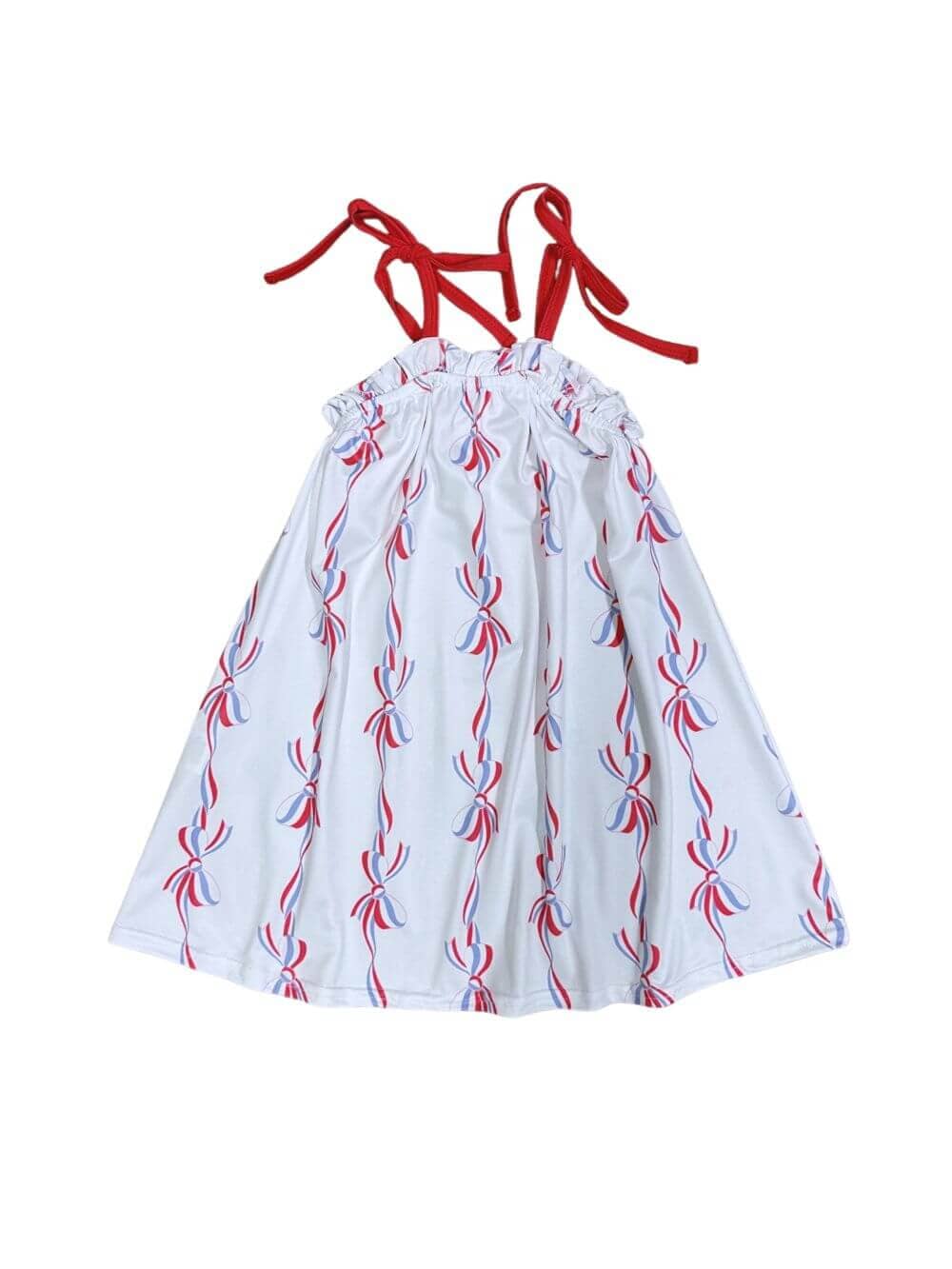 Freedom & Bows Girls Patriotic Tie Tank Dress - Sydney So Sweet