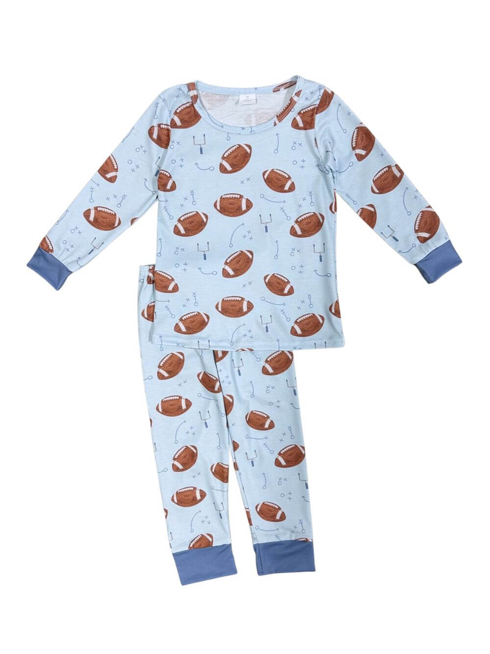 Game Day Football Light Blue Boys Lounge Set - Sydney So Sweet