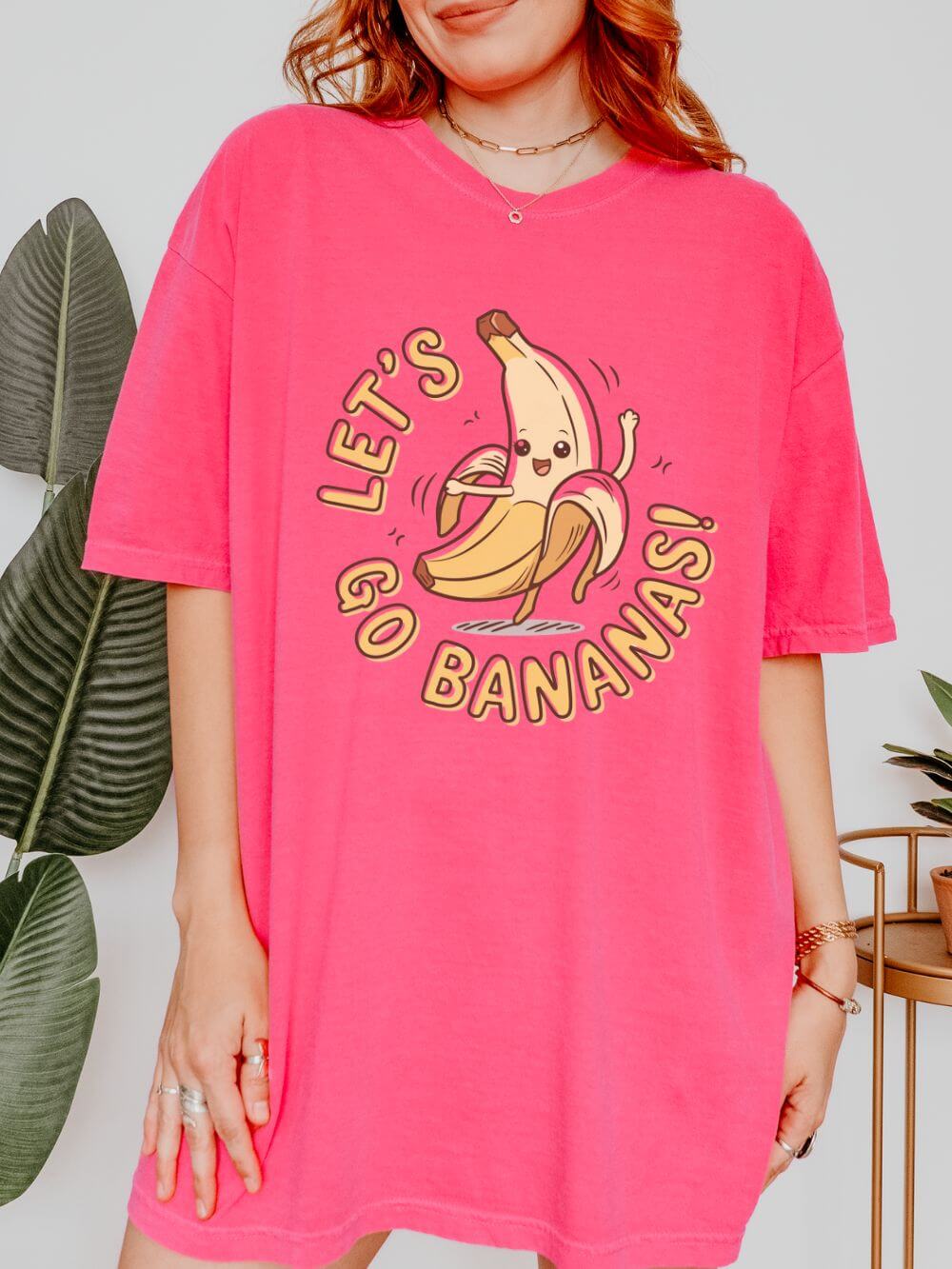 Let's Go Bananas Graphic T-Shirt Unisex Short Sleeve Tee - Sydney So Sweet