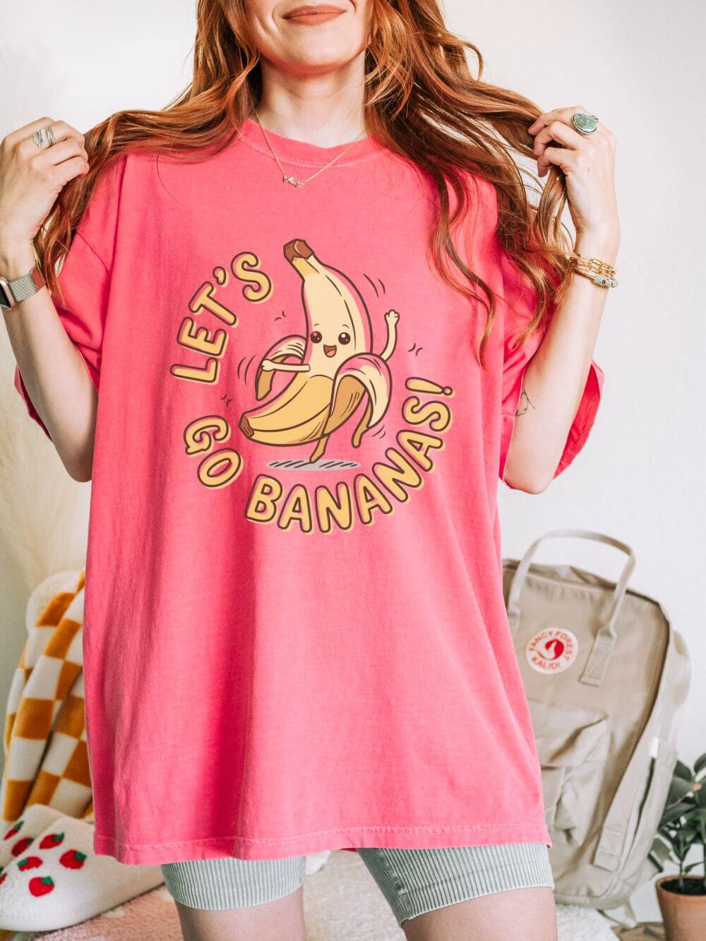 Let's Go Bananas Graphic T-Shirt Unisex Short Sleeve Tee - Sydney So Sweet