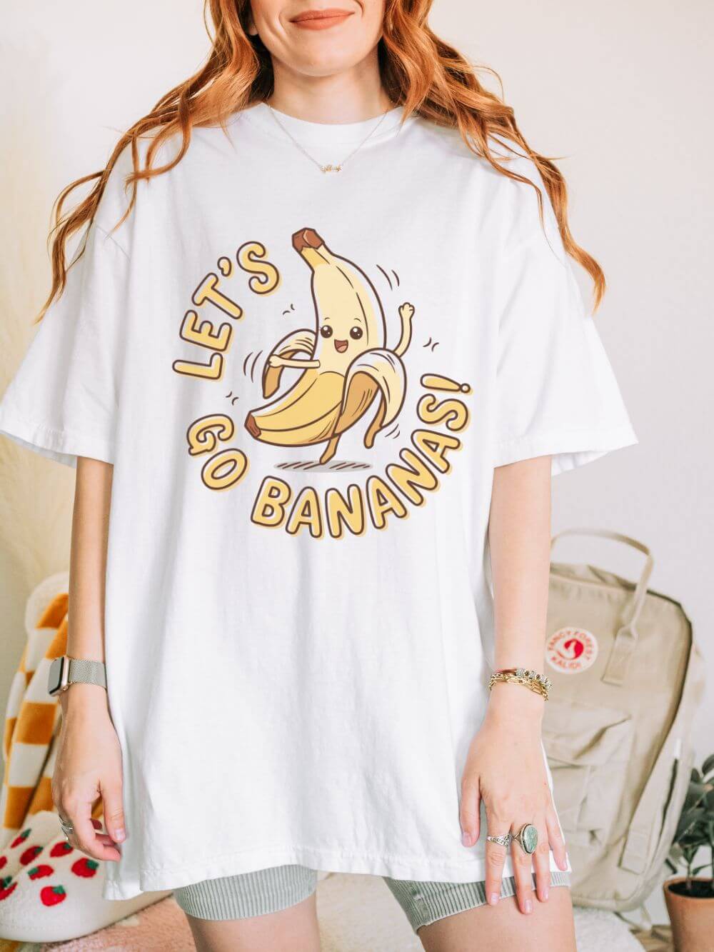 Let's Go Bananas Graphic T-Shirt Unisex Short Sleeve Tee - Sydney So Sweet