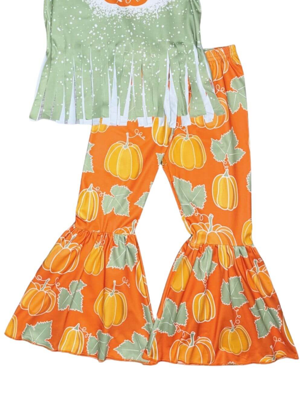 Happy Fall Y'all Pumpkin Girls Bell Bottoms Outfit