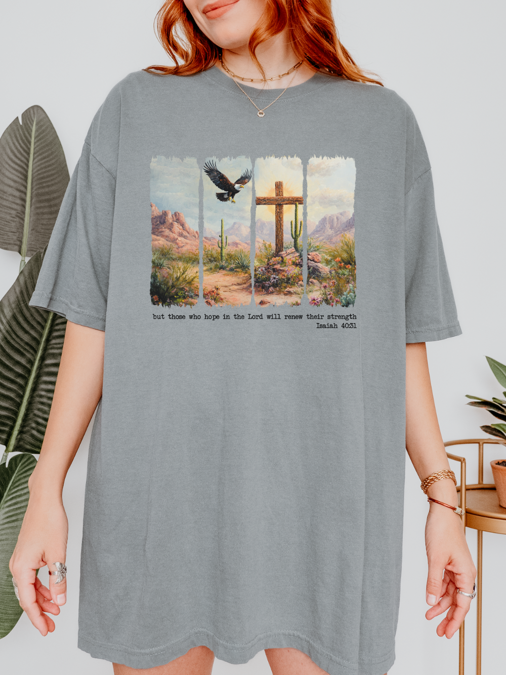 Those Who Hope in the Lord Isaiah 40:31 Christian Bible Verse Unisex Comfort Colors Graphic T-Shirt - Sydney So Sweet