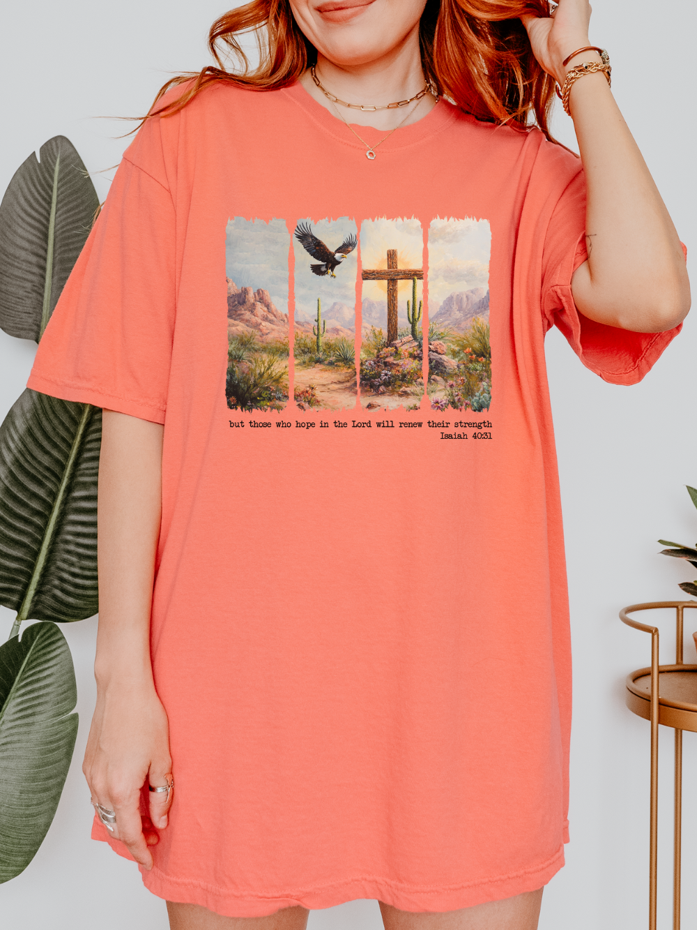 Those Who Hope in the Lord Isaiah 40:31 Christian Bible Verse Unisex Comfort Colors Graphic T-Shirt - Sydney So Sweet