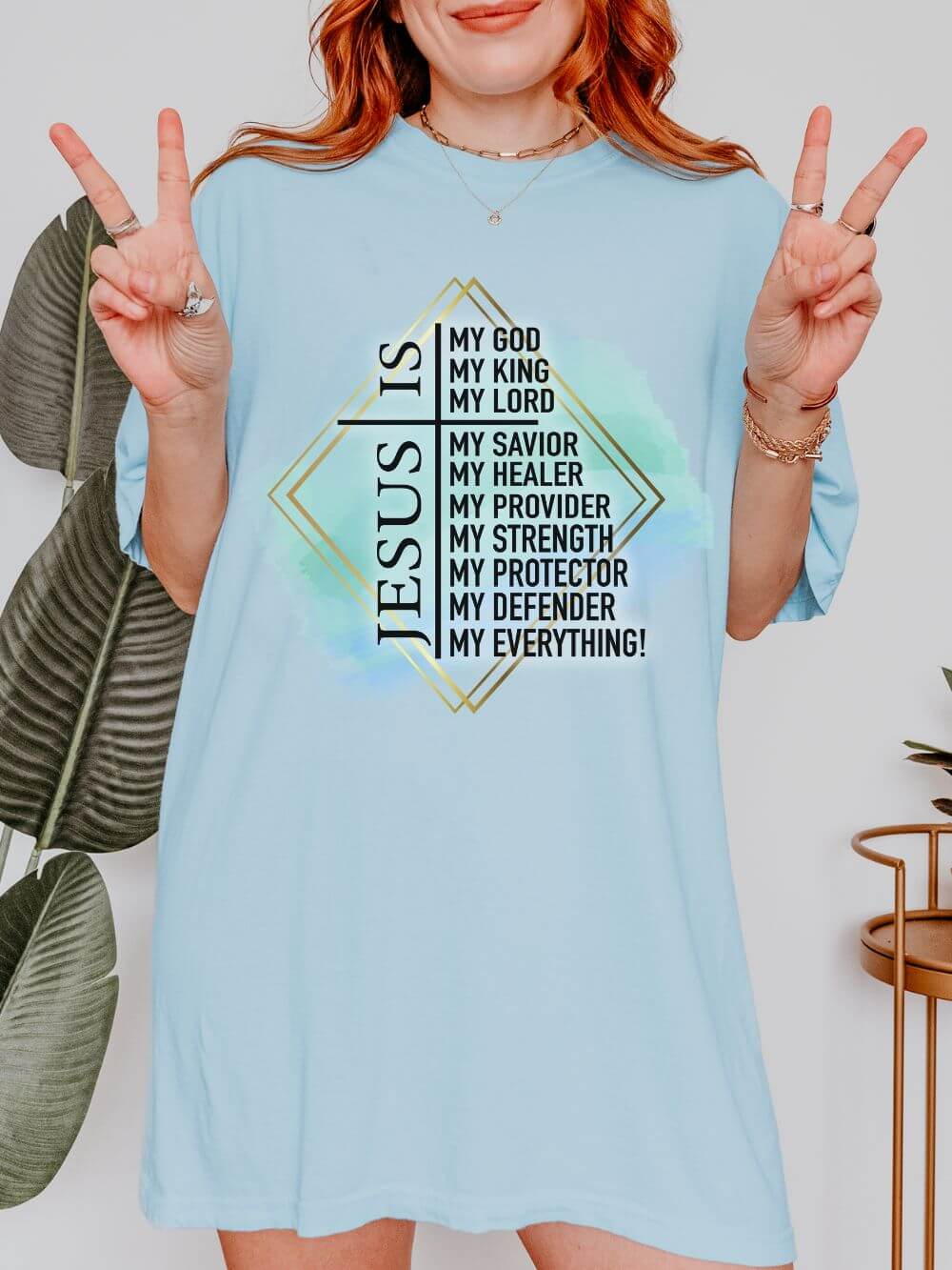 Jesus is My Everything Christian Graphic T-Shirt Unisex Short Sleeve Tee - Sydney So Sweet