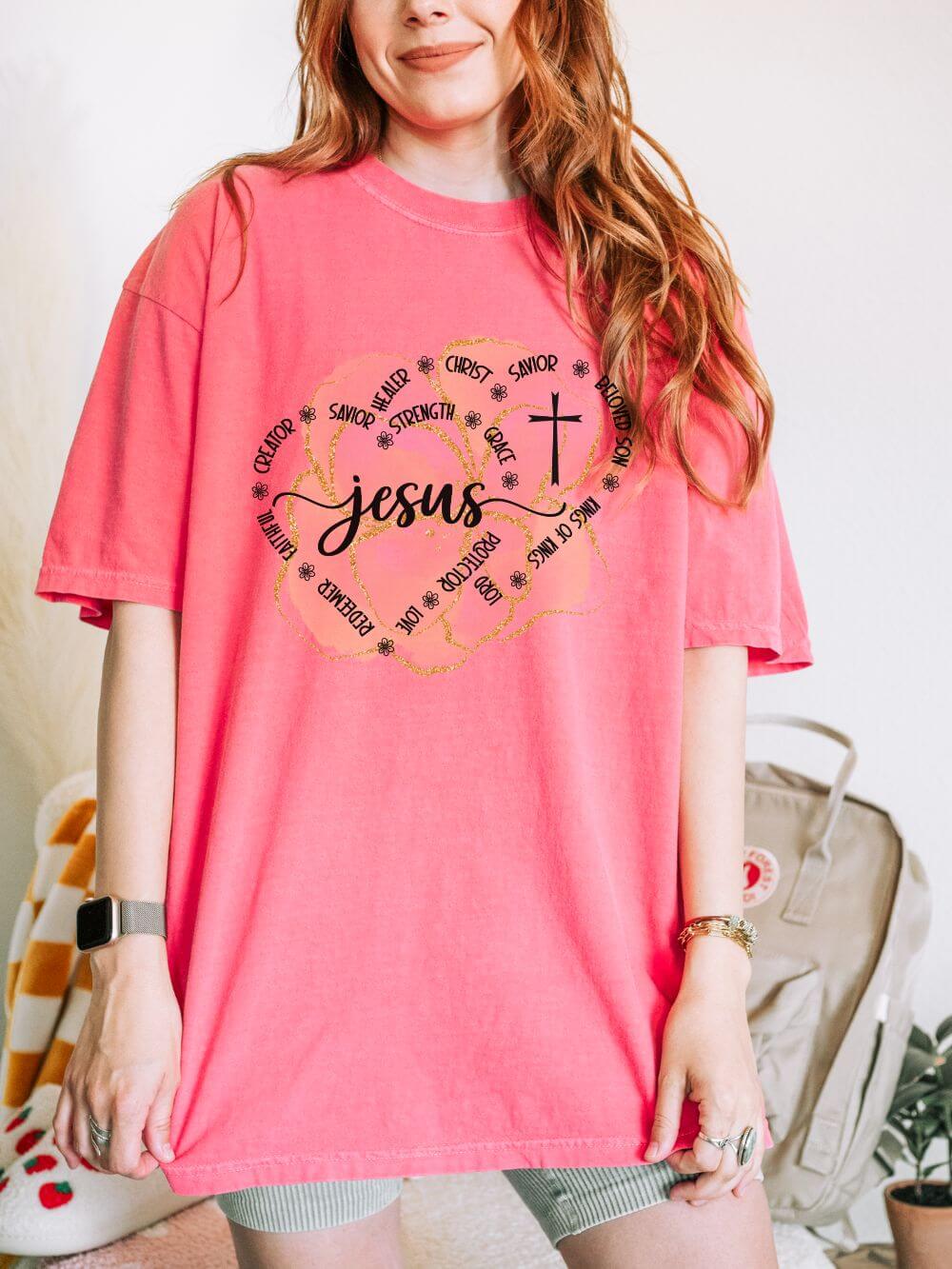 Jesus Strength & Grace Christian Graphic T-Shirt Unisex Short Sleeve Tee - Sydney So Sweet