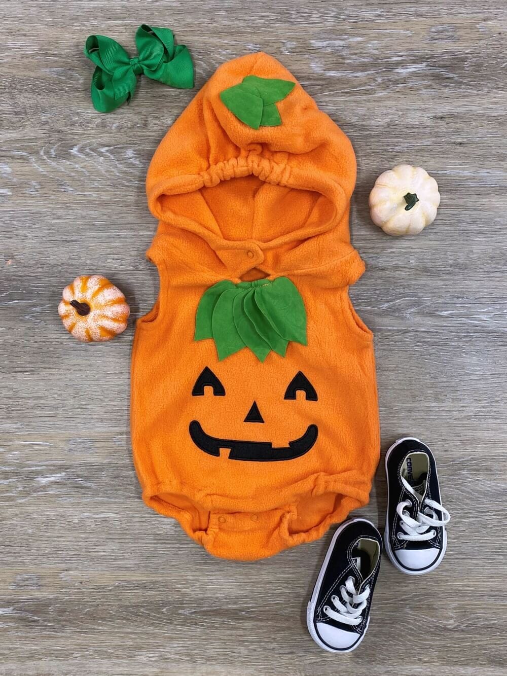 Lil Pumpkin Hooded Baby Bunting Halloween Costume - Sydney So Sweet
