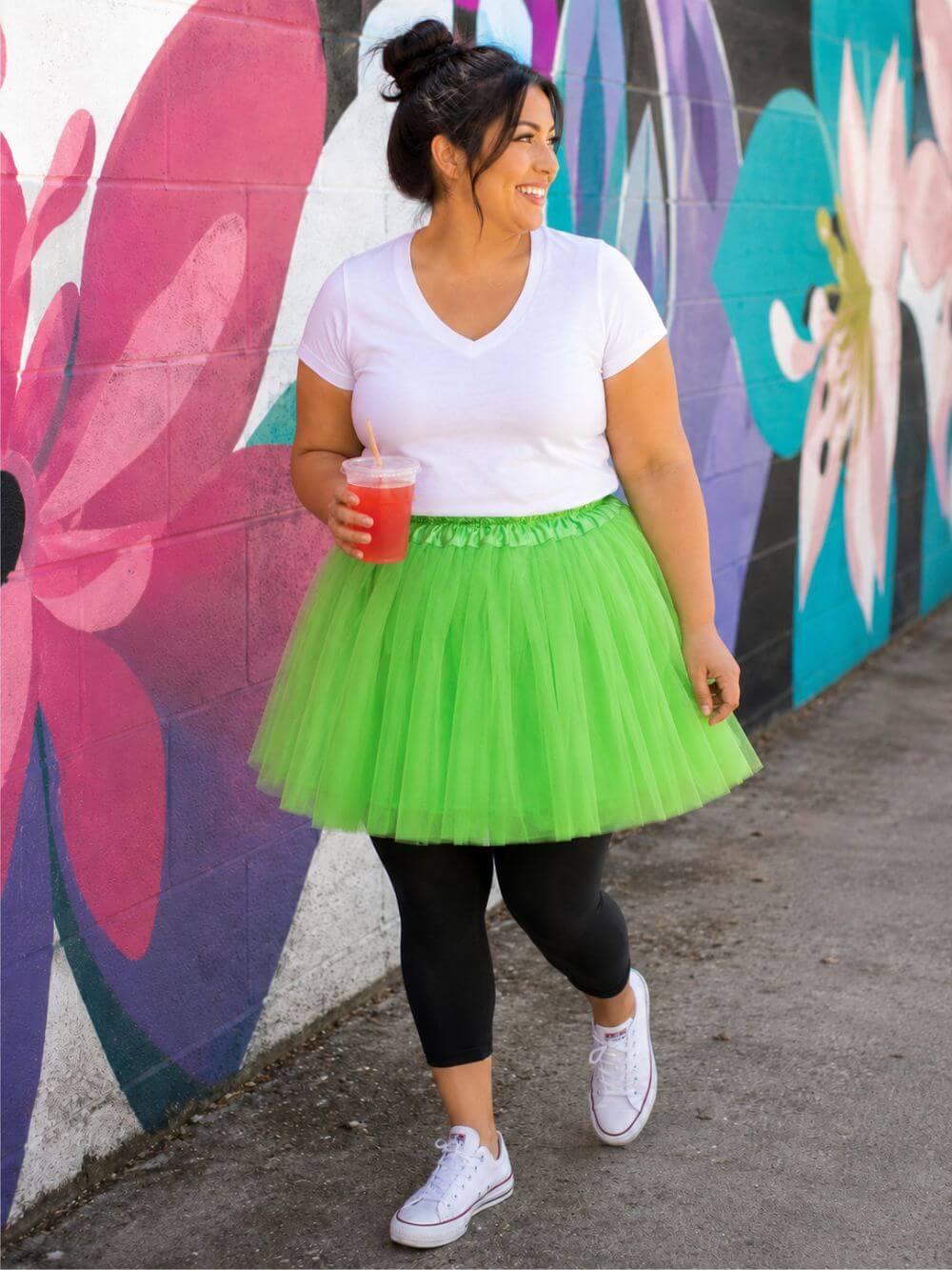 Lime Green Plus Size Adult Tutu Skirt - Women's Plus Size 3- Layer Basic Ballet Costume Dance Tutus