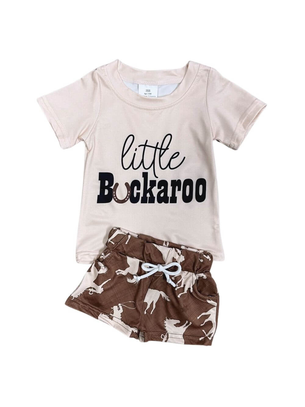 Little Buckaroo Baby Boy Cowboy Shorts Outfit - Sydney So Sweet