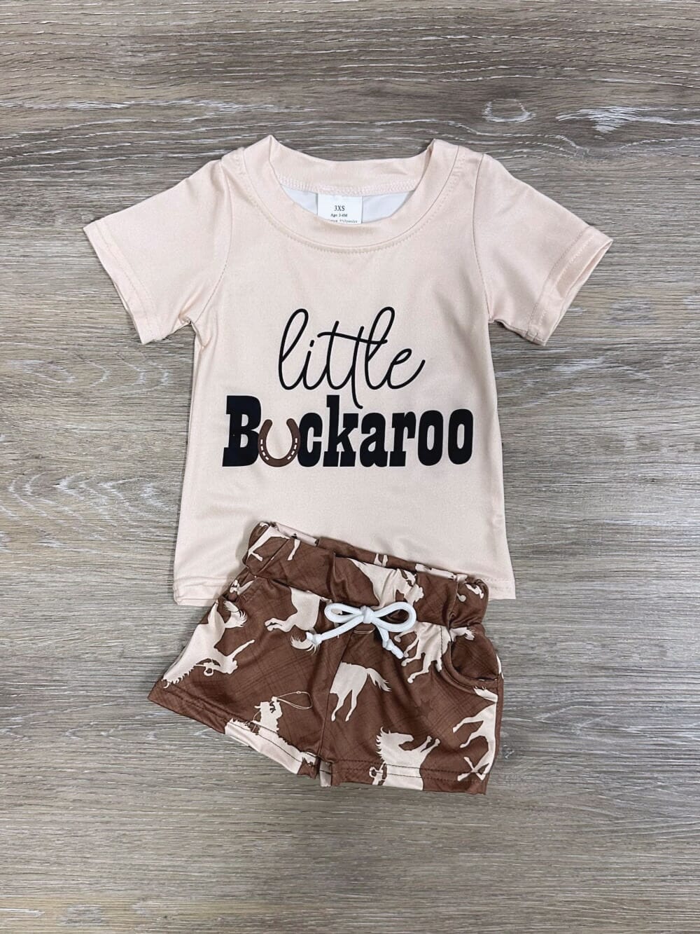 Little Buckaroo Baby Boy Cowboy Shorts Outfit - Sydney So Sweet