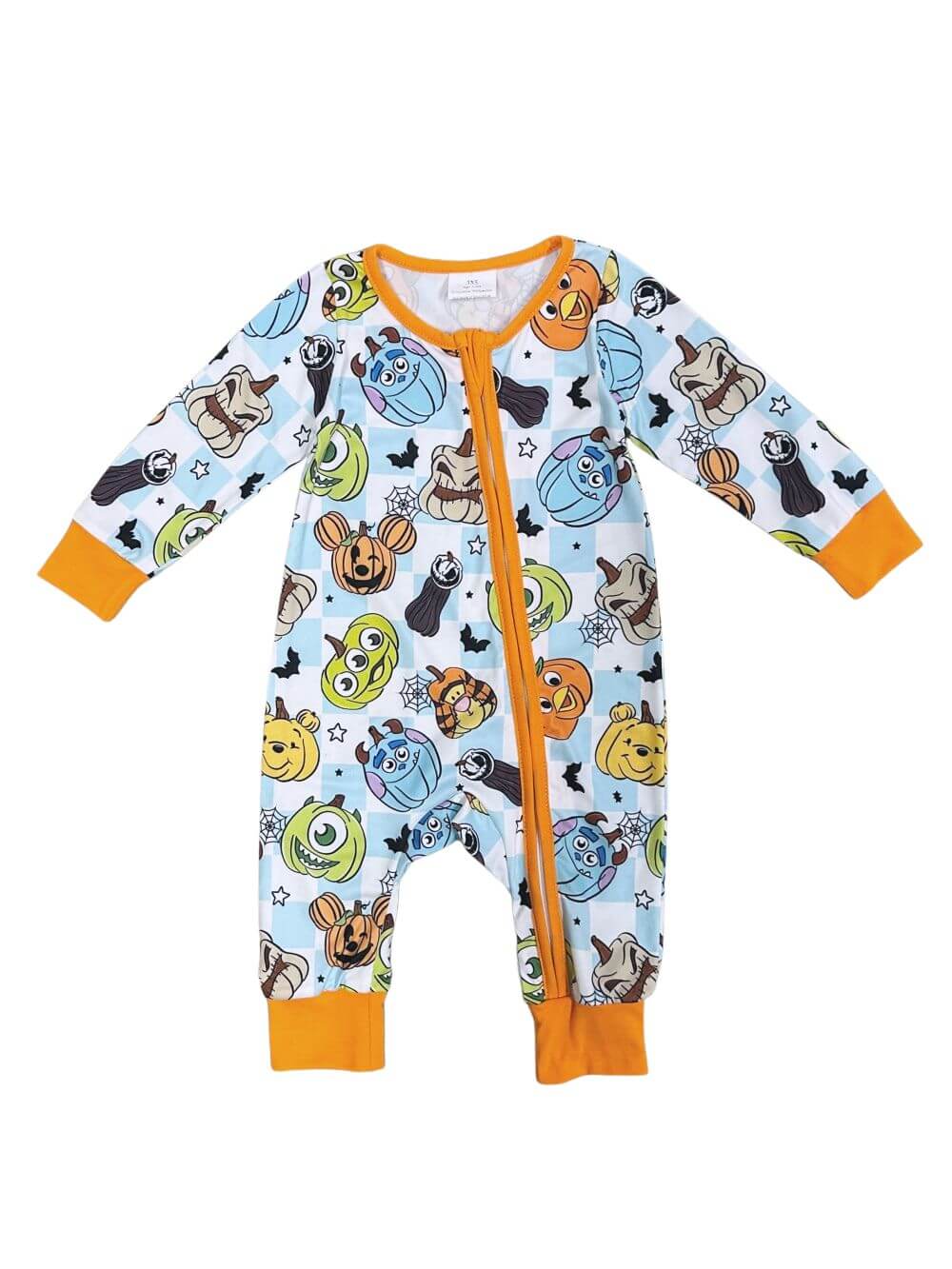 Little Monsters Boys Zip Up Baby Romper - Sydney So Sweet