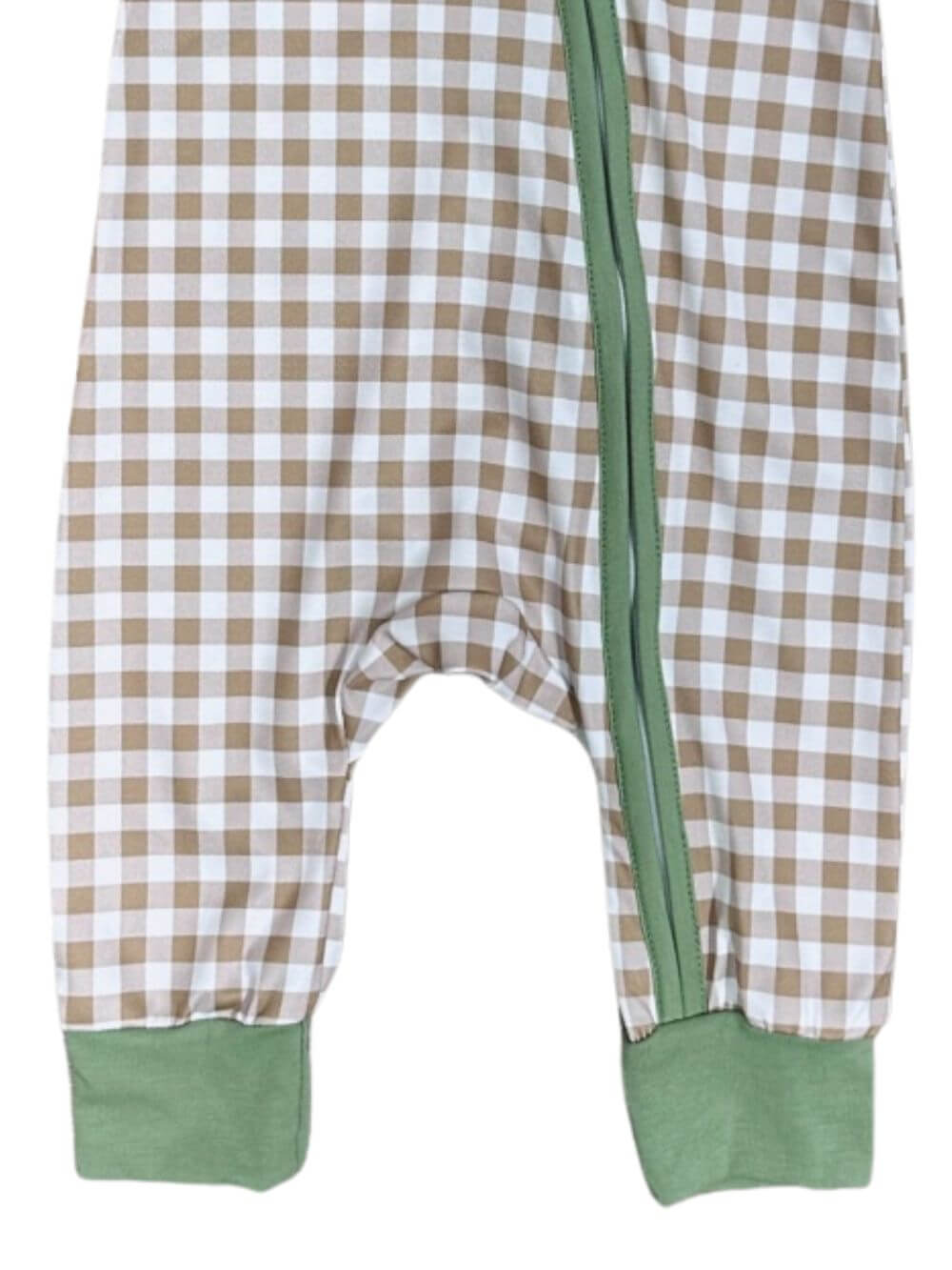 Little Pumpkin Plaid Boys Fall Romper - Sydney So Sweet