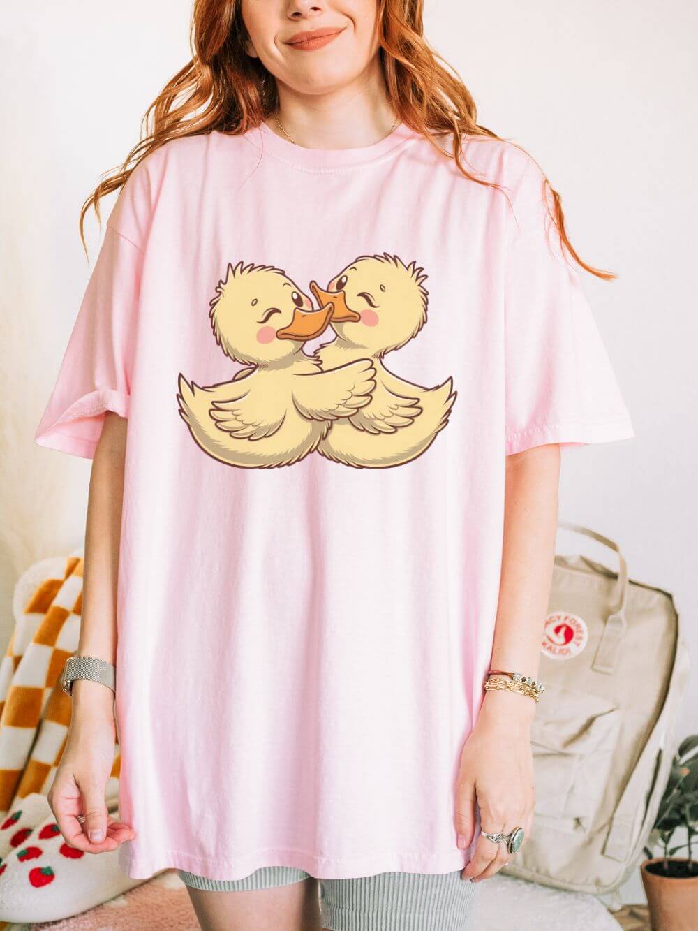Lovely Duck Graphic T-Shirt Unisex Short Sleeve Tee