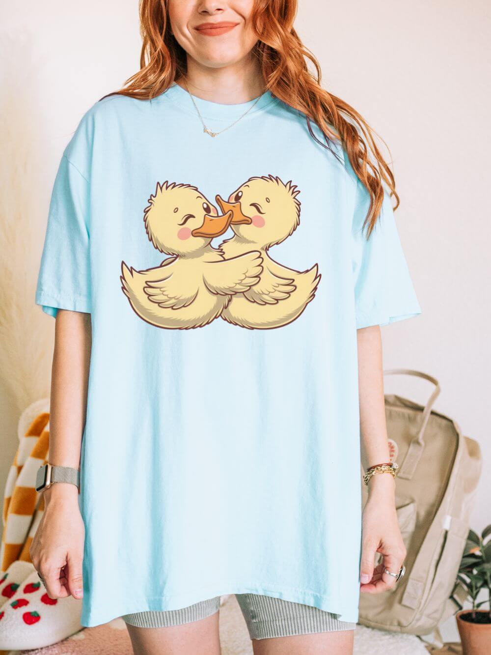 Lovely Duck Graphic T-Shirt Unisex Short Sleeve Tee