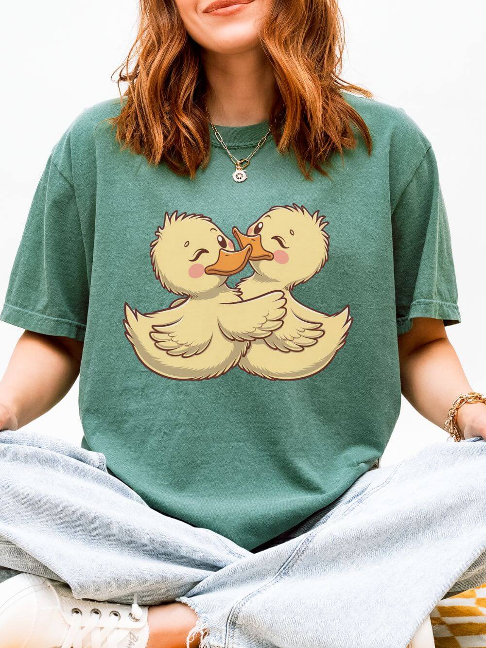 Lovely Duck Graphic T-Shirt Unisex Short Sleeve Tee
