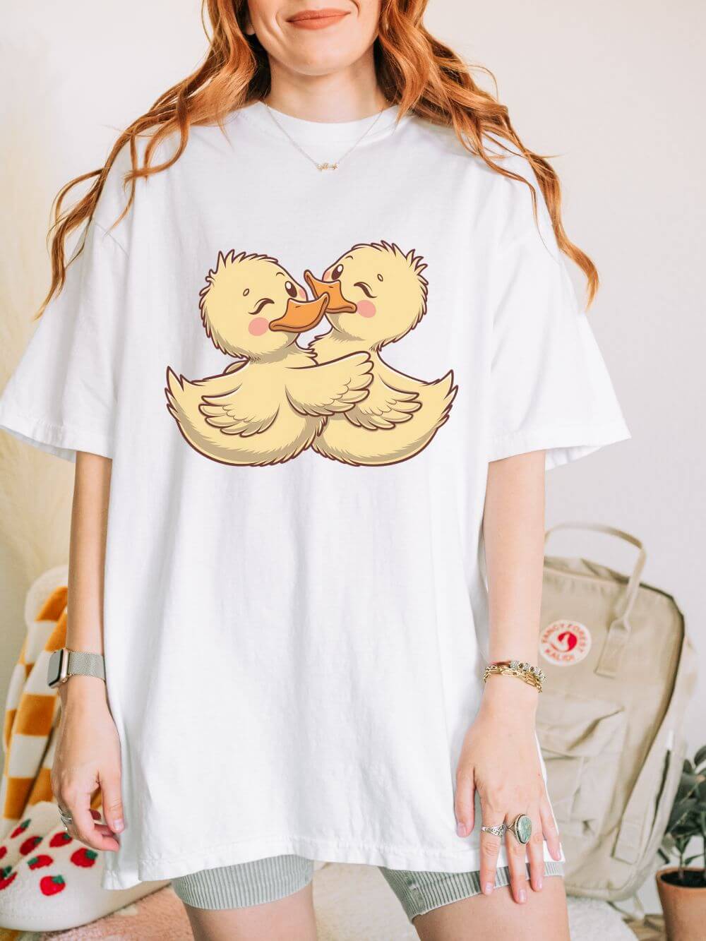 Lovely Duck Graphic T-Shirt Unisex Short Sleeve Tee