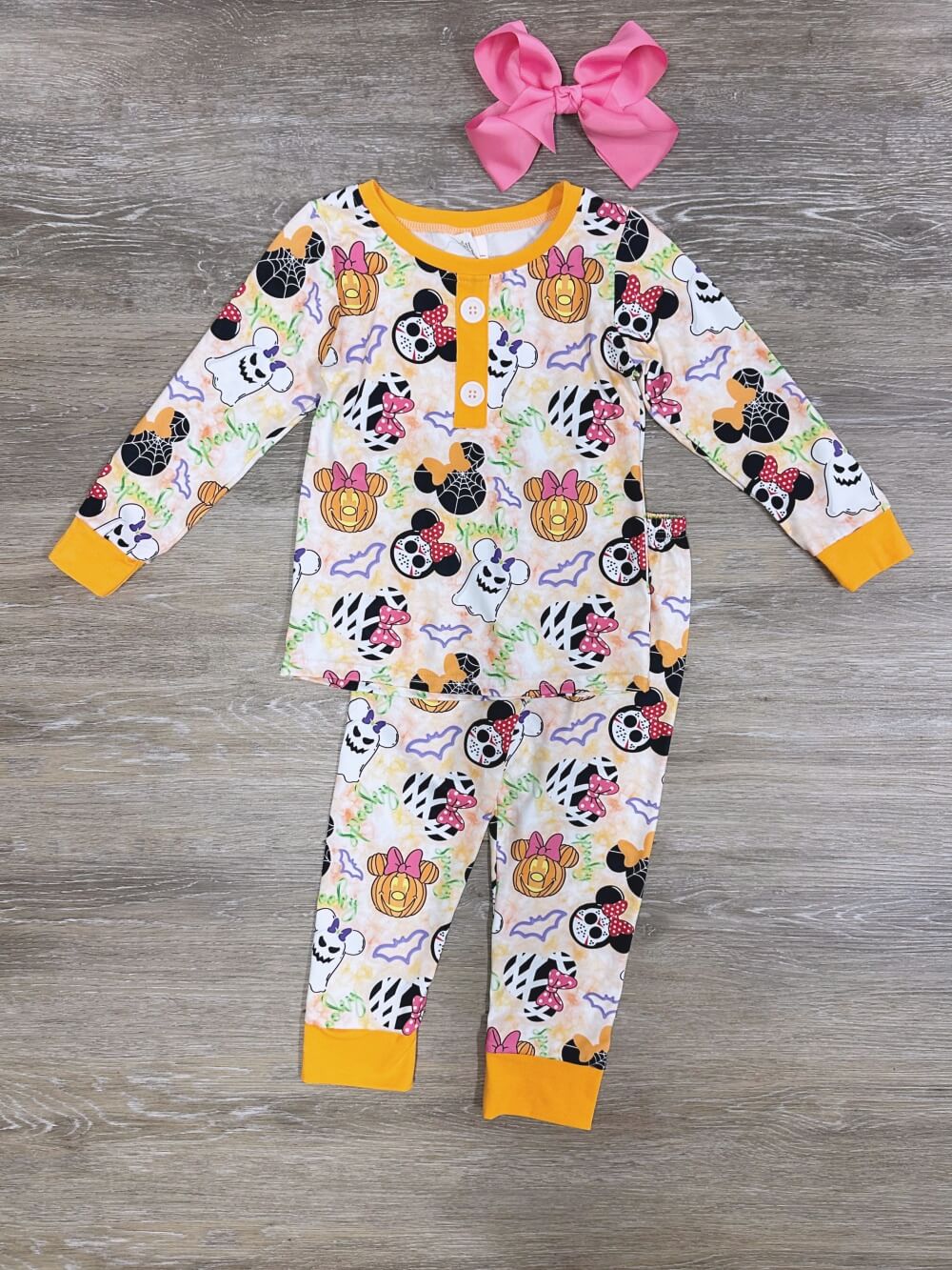 Magic Pumpkin Dreams Girls Halloween Lounge Set - Sydney So Sweet
